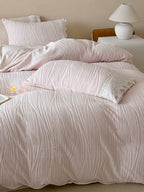 Sculpted Leaf Plush Duvet Cover Set original reference image 19