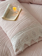 Sculpted Leaf Plush Duvet Cover Set original reference image 21