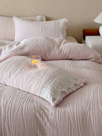 Sculpted Leaf Plush Duvet Cover Set original reference image 22