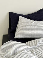 Seabrook Stripe Seersucker Cotton Duvet Cover original reference image 7