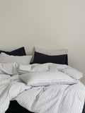 Seabrook Stripe Seersucker Cotton Duvet Cover original reference image 8