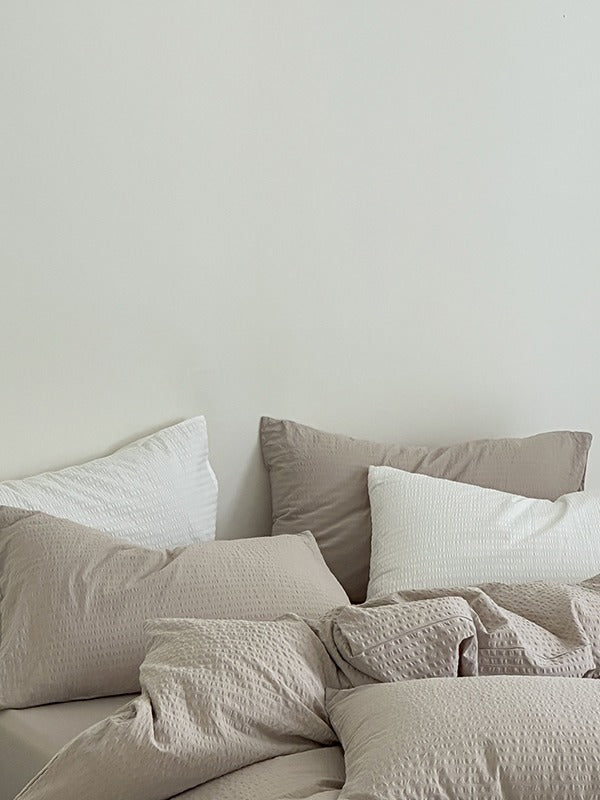 Seabrook Stripe Seersucker Cotton Duvet Cover original reference image 10