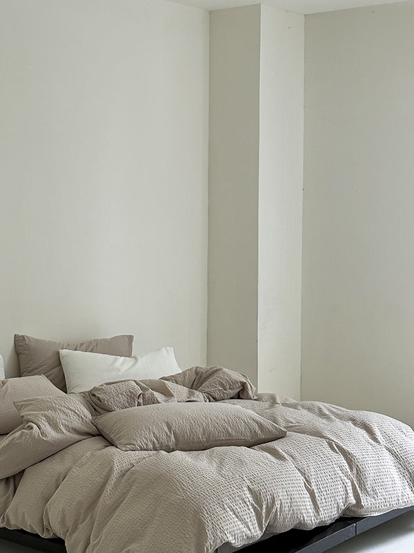 Seabrook Stripe Seersucker Cotton Duvet Cover original reference image 11