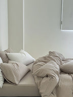 Seabrook Stripe Seersucker Cotton Duvet Cover original reference image 13
