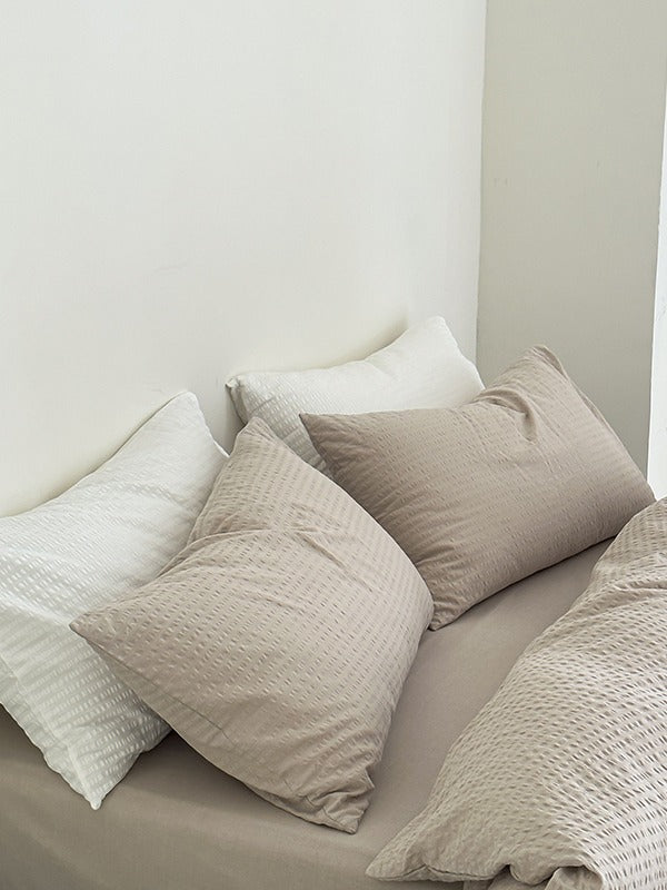 Seabrook Stripe Seersucker Cotton Duvet Cover original reference image 15