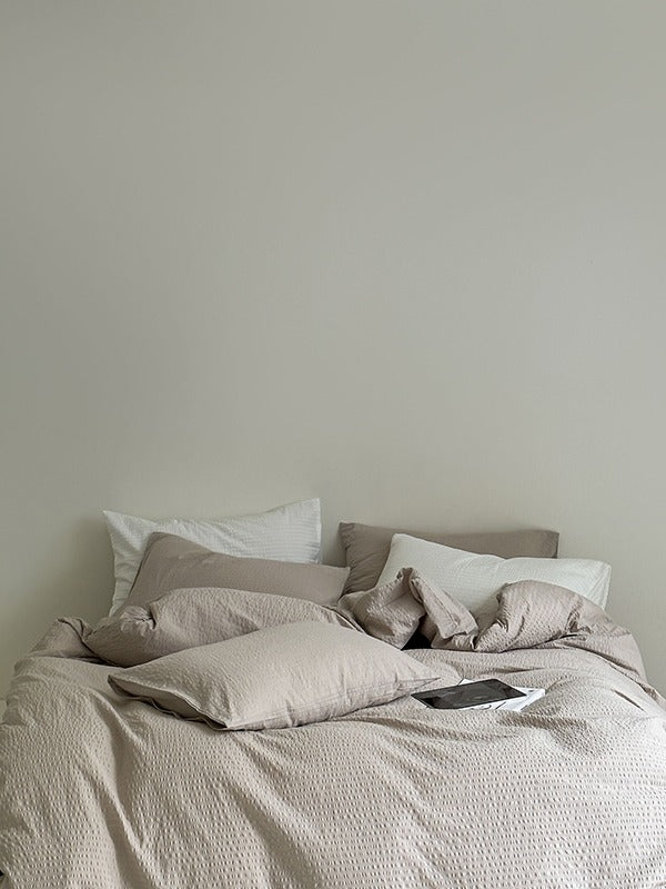 Seabrook Stripe Seersucker Cotton Duvet Cover original reference image 16