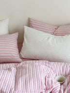 Seabrook Stripe Seersucker Cotton Duvet Cover original reference image 18