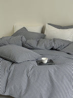Seabrook Stripe Seersucker Cotton Duvet Cover original reference image 25