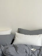 Seabrook Stripe Seersucker Cotton Duvet Cover original reference image 29