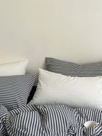 Seabrook Stripe Seersucker Cotton Duvet Cover original reference image 31