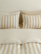 Seoul Stripe Cotton Seersucker Duvet Cover original reference image 2