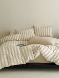 Seoul Stripe Cotton Seersucker Duvet Cover original reference image 8