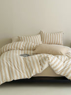 Seoul Stripe Cotton Seersucker Duvet Cover original reference image 8