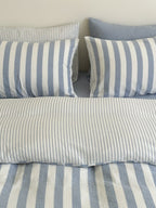 Seoul Stripe Cotton Seersucker Duvet Cover original reference image 10