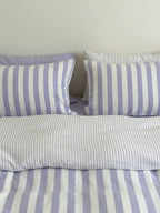 Seoul Stripe Cotton Seersucker Duvet Cover original reference image 19