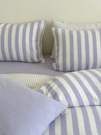 Seoul Stripe Cotton Seersucker Duvet Cover original reference image 20