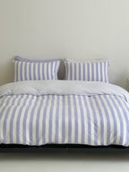 Seoul Stripe Cotton Seersucker Duvet Cover original reference image 21