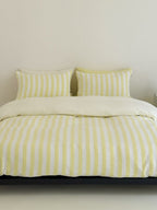 Seoul Stripe Cotton Seersucker Duvet Cover original reference image 25