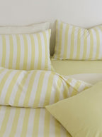 Seoul Stripe Cotton Seersucker Duvet Cover original reference image 26