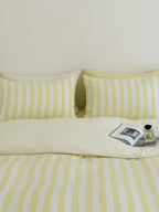 Seoul Stripe Cotton Seersucker Duvet Cover original reference image 30