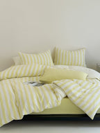 Seoul Stripe Cotton Seersucker Duvet Cover original reference image 32