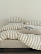 Seoul Stripe Cotton Seersucker Duvet Cover original reference image 37