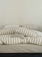 Seoul Stripe Cotton Seersucker Duvet Cover original reference image 38