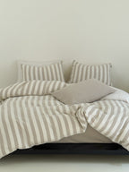 Seoul Stripe Cotton Seersucker Duvet Cover original reference image 40