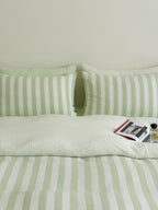 Seoul Stripe Cotton Seersucker Duvet Cover original reference image 43