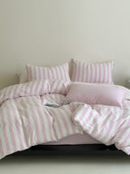 Seoul Stripe Cotton Seersucker Duvet Cover original reference image 55