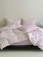 Seoul Stripe Cotton Seersucker Duvet Cover original reference image 56
