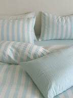 Seoul Stripe Cotton Seersucker Duvet Cover original reference image 60