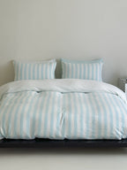 Seoul Stripe Cotton Seersucker Duvet Cover original reference image 61