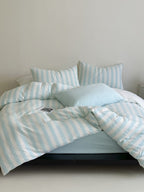 Seoul Stripe Cotton Seersucker Duvet Cover original reference image 62