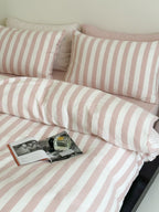 Seoul Stripe Cotton Seersucker Duvet Cover original reference image 70