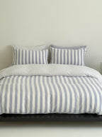 Seoul Stripe Cotton Seersucker Duvet Cover original reference image 73