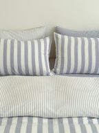 Seoul Stripe Cotton Seersucker Duvet Cover original reference image 77