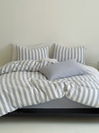 Seoul Stripe Cotton Seersucker Duvet Cover original reference image 80