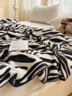 Serengeti Animal Print Plush Throw Blanket original reference image 3
