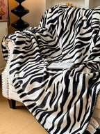 Serengeti Animal Print Plush Throw Blanket original reference image 6