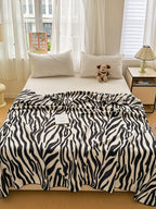 Serengeti Animal Print Plush Throw Blanket original reference image 8