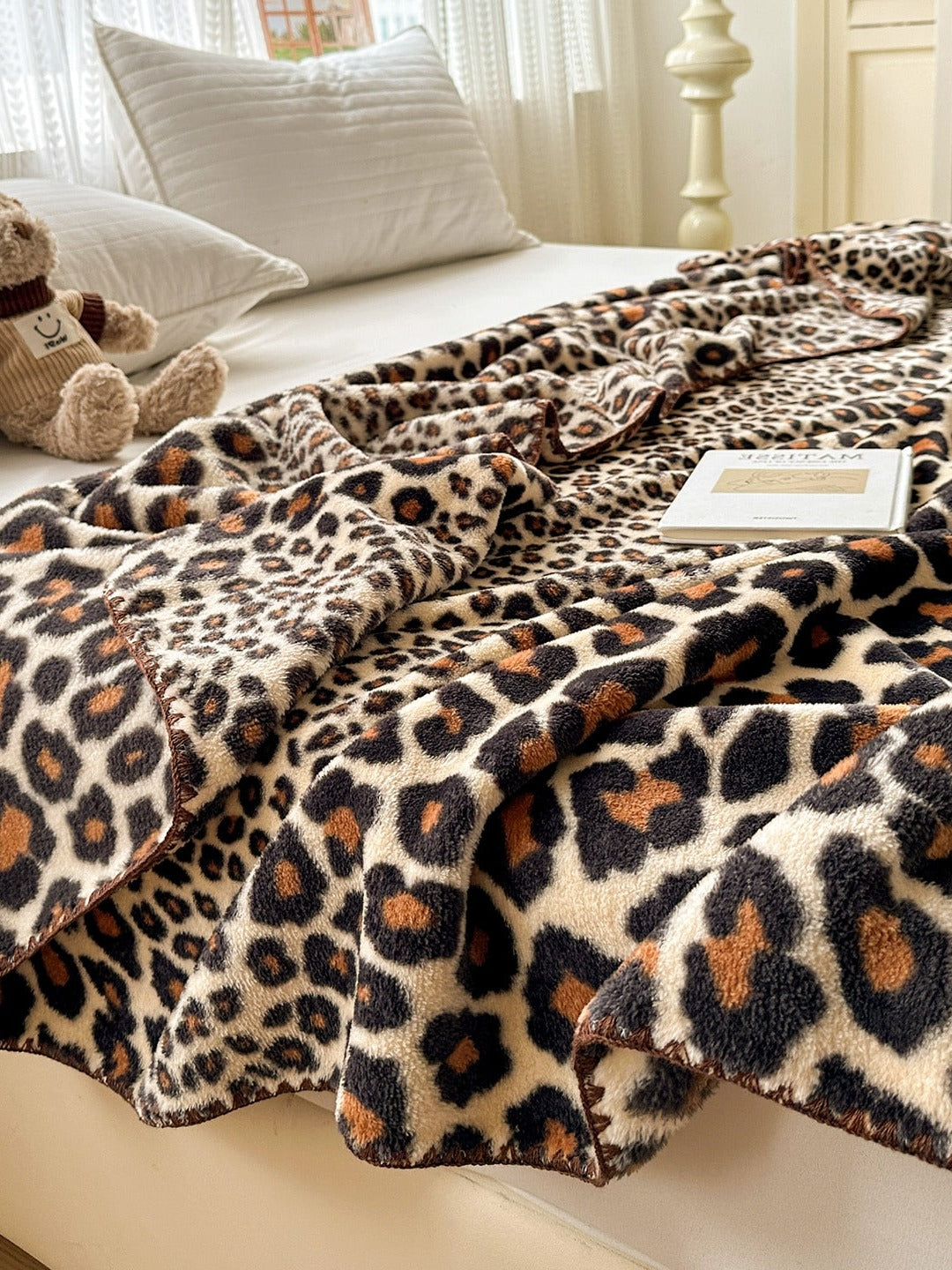 Serengeti Animal Print Plush Throw Blanket original reference image 10