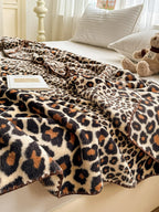 Serengeti Animal Print Plush Throw Blanket original reference image 11