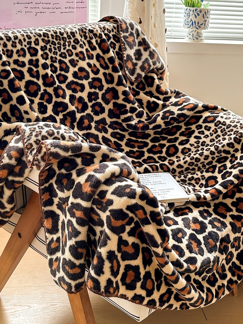 Serengeti Animal Print Plush Throw Blanket original reference image 14