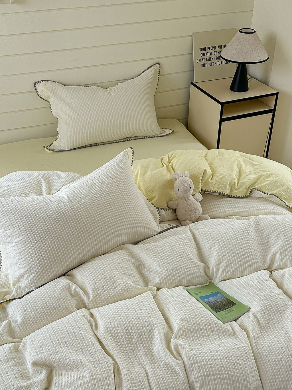 Shell Stitch Cotton Jacquard Duvet Cover original reference image 2