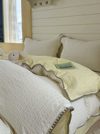 Shell Stitch Cotton Jacquard Duvet Cover original reference image 6