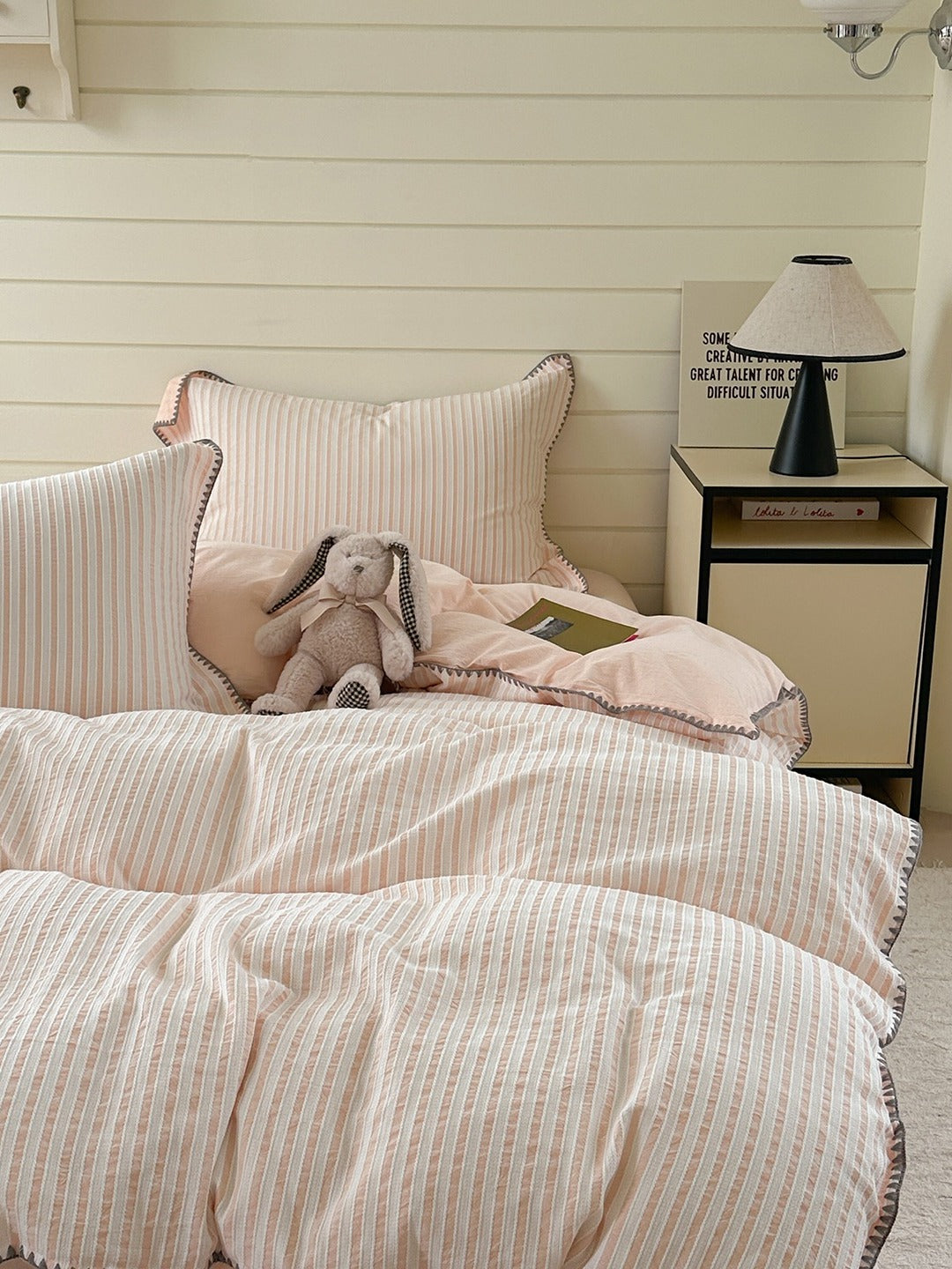 Shell Stitch Cotton Jacquard Duvet Cover original reference image 9