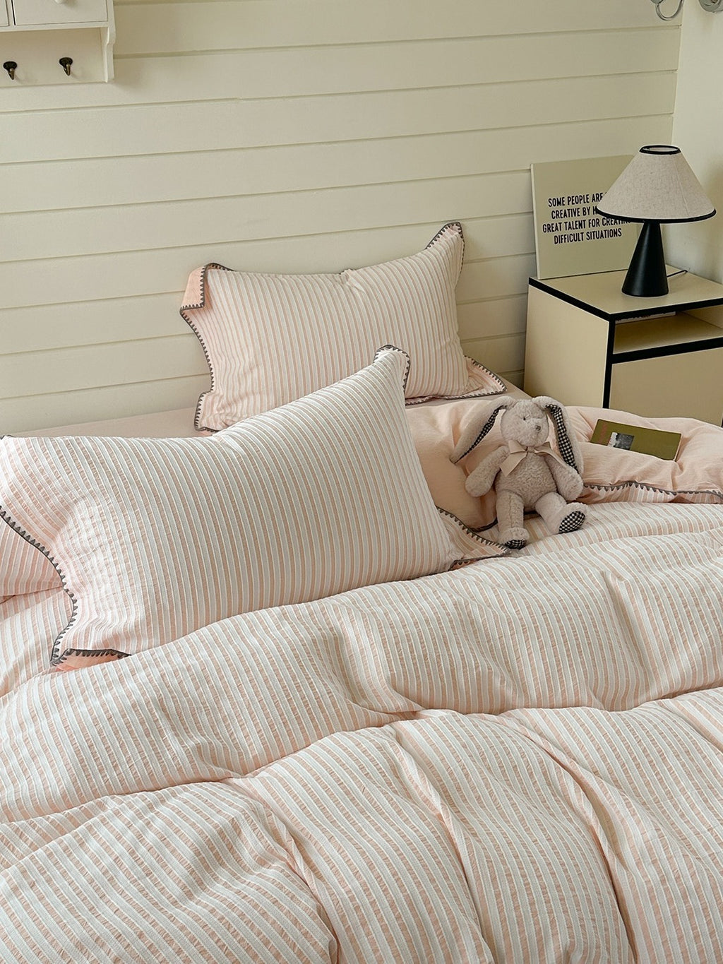 Shell Stitch Cotton Jacquard Duvet Cover original reference image 10