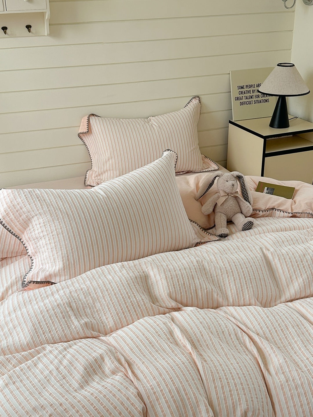 Shell Stitch Cotton Jacquard Duvet Cover original reference image 10