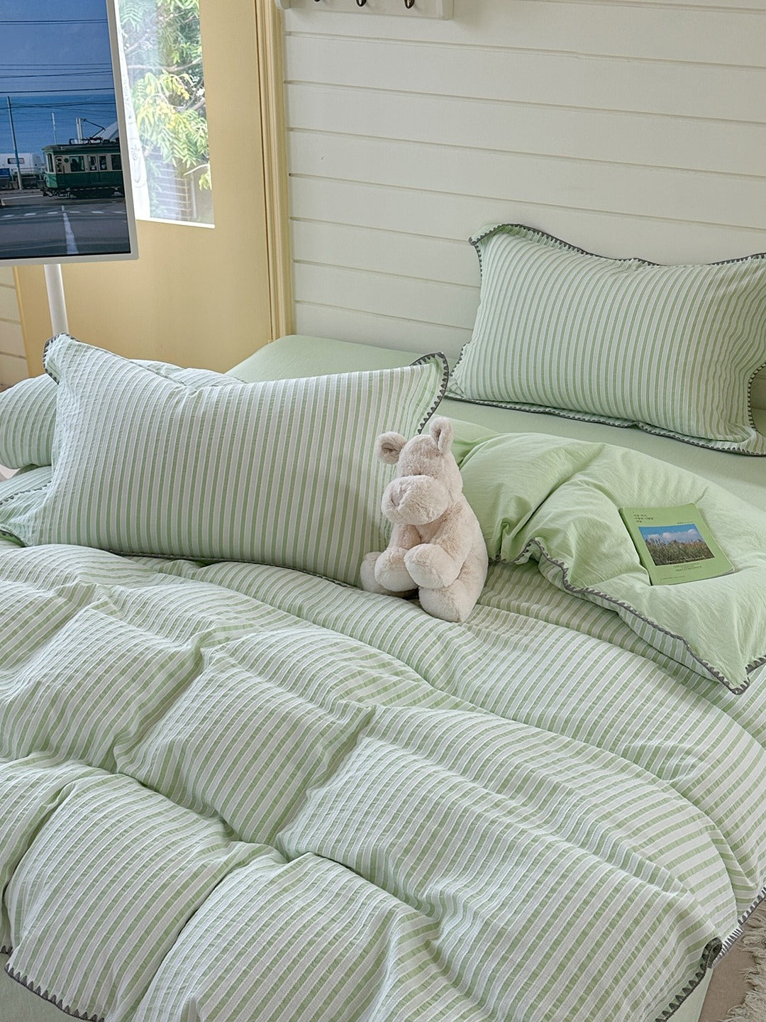 Shell Stitch Cotton Jacquard Duvet Cover original reference image 27